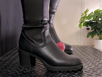 Boss Punishment in Leather Boots - (Edited Version) - TamyStarly - Bootjob, Shoejob, Ballbusting, CBT, Trample, Trampling